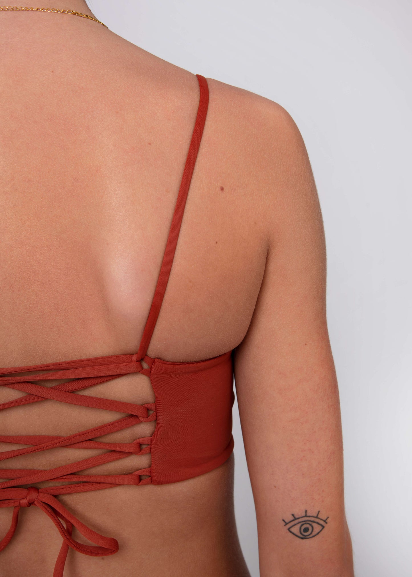 Ananya "Den unike" Bikini Topp - Rustrød