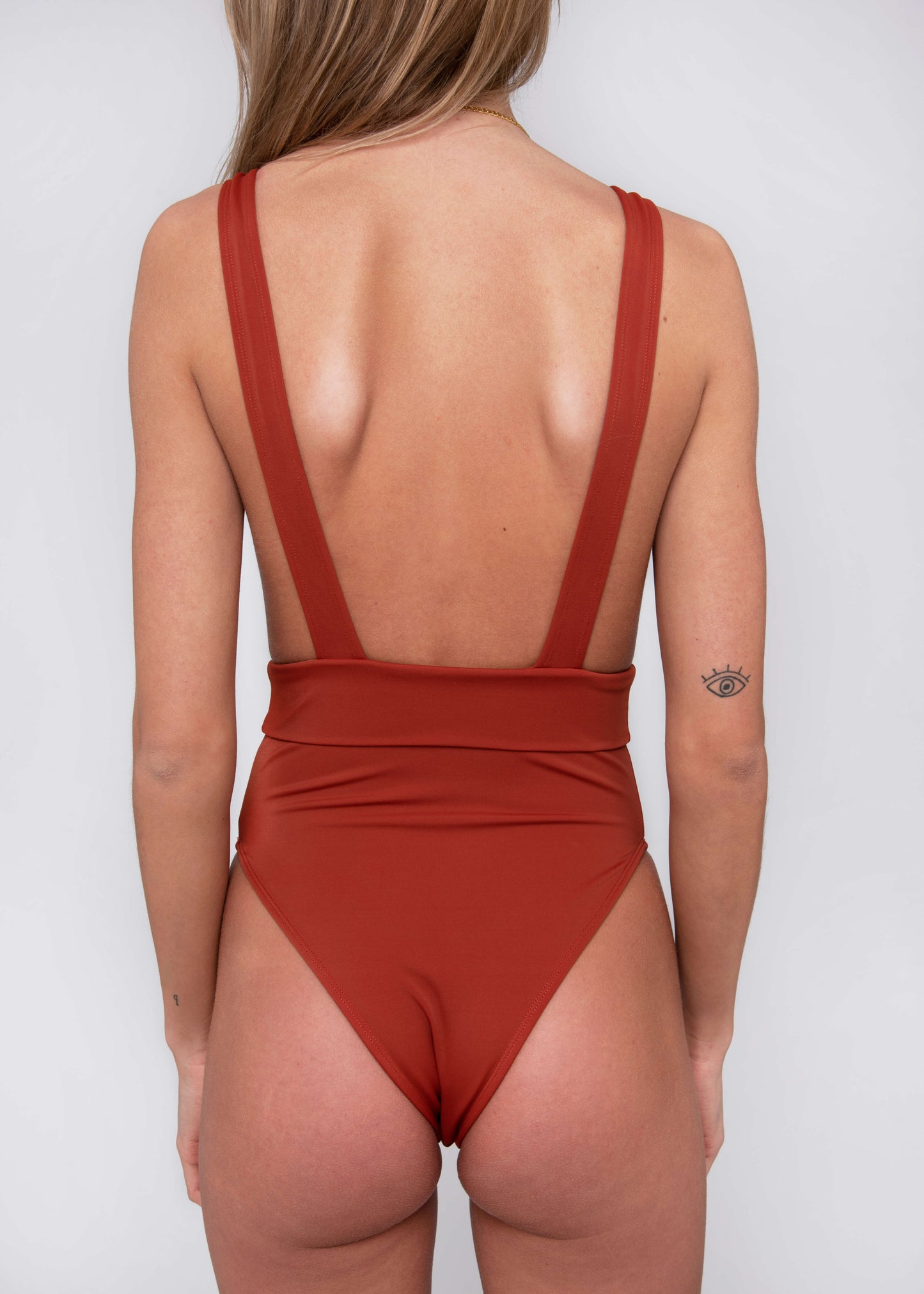 Malika "the Queen" One-Piece - Rustrød