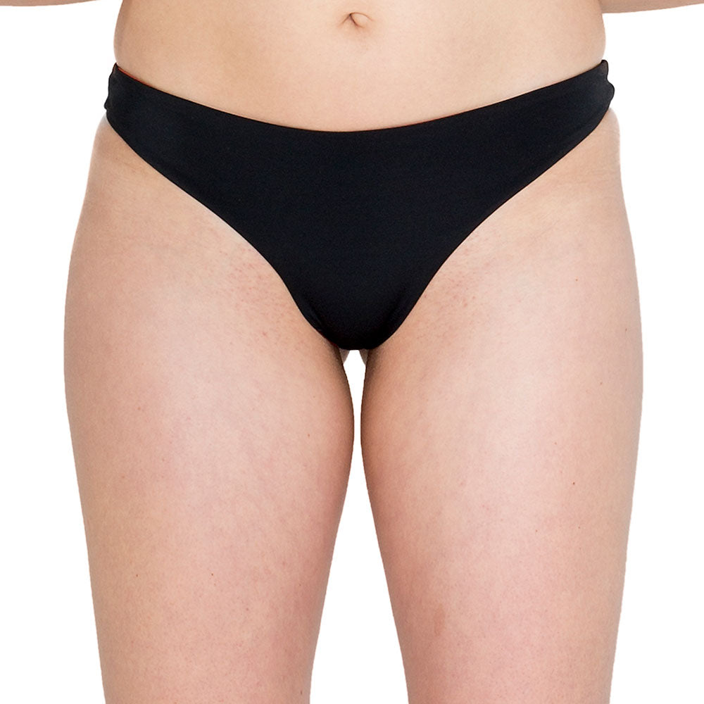 Devika "The Little Goddess" Bikini Bottom - reversible clay and black